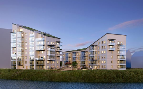 Malmstranden valde förnybar geoenergi för värme och kyla