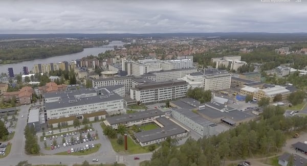 Bergvärme ger stora fördelar till Norrlands Universitetssjukhus